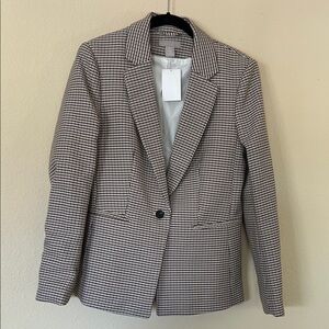 NWT H&M Women's Houndstooth Blazer 10